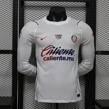 26-27 Player Chivas Away Long Sleeve Kit S-3XL Cheap Football Jersey Wholesale Yupoo