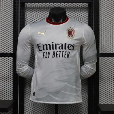 26-27 Player AC Milan Away Long Sleeve Kit S-3XL Cheap Football Jersey Wholesale Yupoo