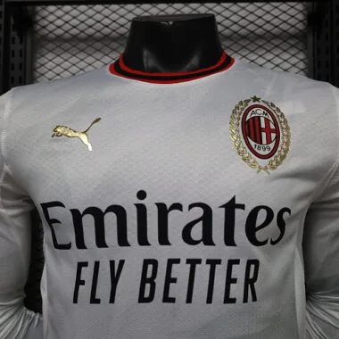 26-27 Player AC Milan Away Long Sleeve Kit S-3XL Cheap Football Jersey Wholesale Yupoo