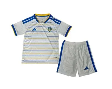 26-27 Leeds United Kids Home Kit Cheap Football Jersey Wholesale Yupoo
