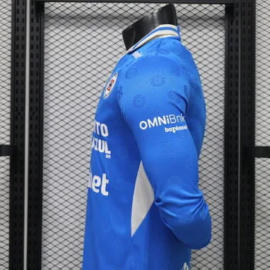 26-27 Player Cruz Azul Home Long Sleeve Kit S-3XL Cheap Football Jersey Wholesale Yupoo