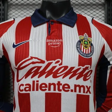 26-27 Player Chivas Home Long Sleeve Kit S-3XL Cheap Football Jersey Wholesale Yupoo