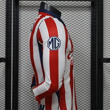 26-27 Player Chivas Home Long Sleeve Kit S-3XL Cheap Football Jersey Wholesale Yupoo