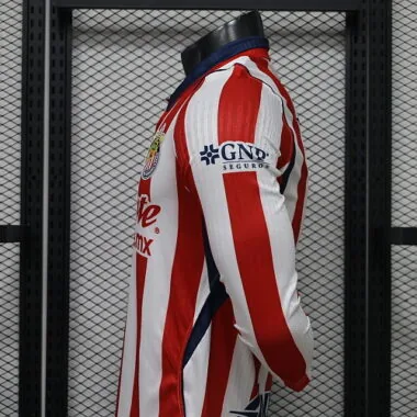 26-27 Player Chivas Home Long Sleeve Kit S-3XL Cheap Football Jersey Wholesale Yupoo
