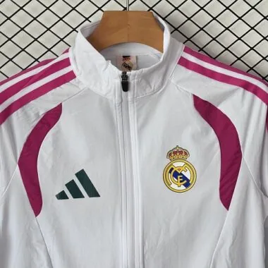 2026/27 Real Madird Windbreaker Jackets With Pants maglia da calcio foto dell'album 3
