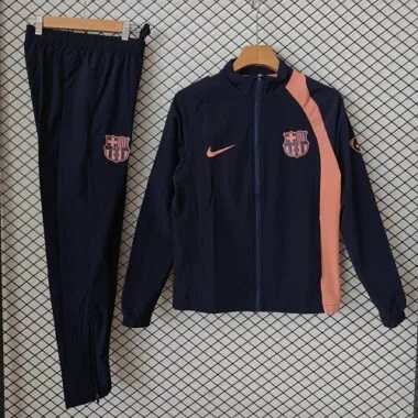 26-27 Barcelona Windbreaker Jackets With Pants Cheap Football Jersey Wholesale Yupoo