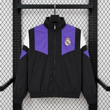 26-27 Real Madrid Windbreaker Jacket Retro Style Kit S-3XL Cheap Football Jersey Wholesale Yupoo