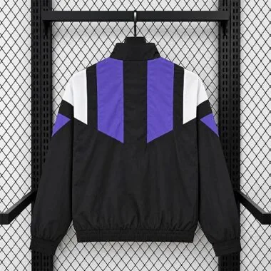 2026/27 Real Madrid Windbreaker Jacket retro Style Kit camisola de futebol foto do álbum 3