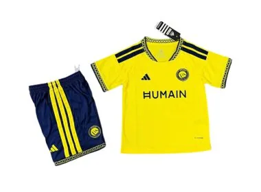 26-27 Al-Nassr Kids Home Kit Cheap Football Jersey Wholesale Yupoo