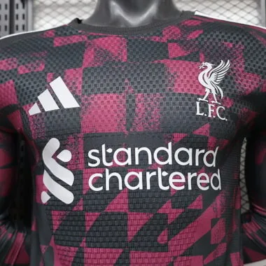 26-27 Player Liverpool Third Away Long Sleeve Kit S-3XL Cheap Football Jersey Wholesale Yupoo