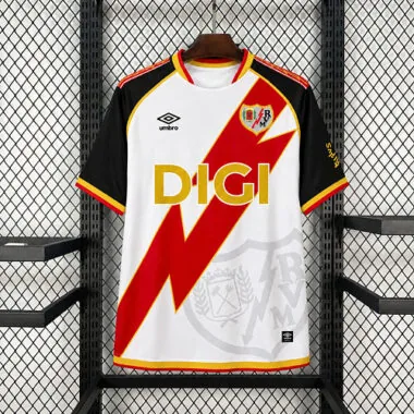 26-27 Rayo Vallecano Home Kit S-4XL Cheap Football Jersey Wholesale Yupoo