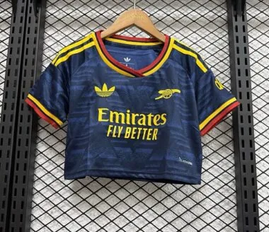 26-27 Arsenal Women's Away Crop Top Cheap Football Jersey Wholesale Yupoo