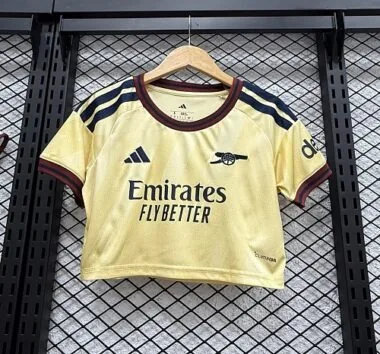 26-27 Arsenal Women's Third Away Crop Top Cheap Football Jersey Wholesale Yupoo
