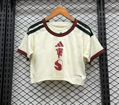 26-27 Manchester United Women's Third Away Crop Top Cheap Football Jersey Wholesale Yupoo