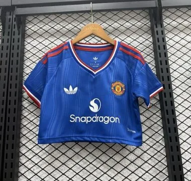 26-27 Manchester United Women's Away Crop Top Cheap Football Jersey Wholesale Yupoo