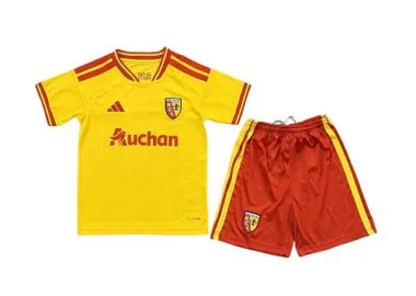 26-27 RC Lens Kids Home Kit Cheap Soccer Jerseys Wholesale Yupoo