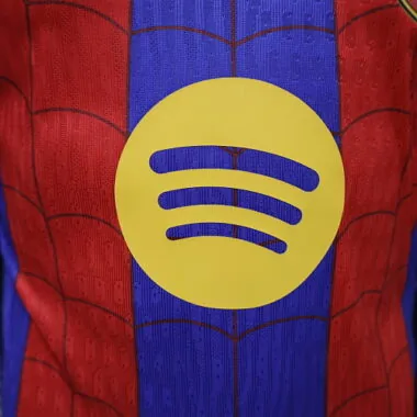 2026/27 Player FC Barcelona Spider Man edición especial Kit camiseta de fútbol foto del álbum 7