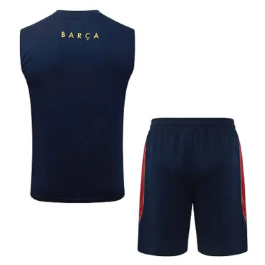 26-27 Barcelona Sleeveless Training Kits Tracksuits Cheap Jersey Wholesale Yupoo