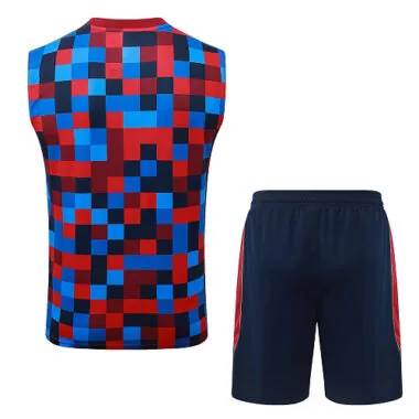 26-27 Barcelona Sleeveless Training Kits Tracksuits Cheap Jersey Wholesale Yupoo