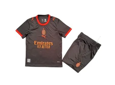26-27 AC Milan Kids Third Away Kit Cheap Football Jersey Wholesale Yupoo