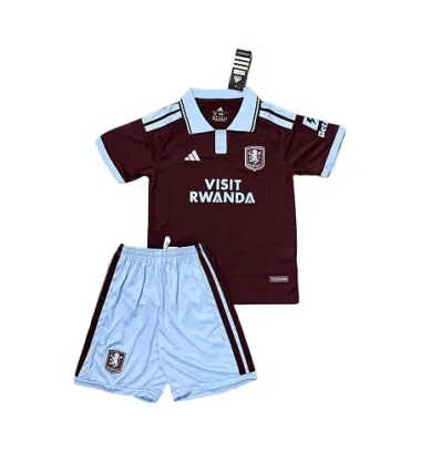26-27 Aston Villa Kids Home Kit Cheap Football Jersey Wholesale Yupoo