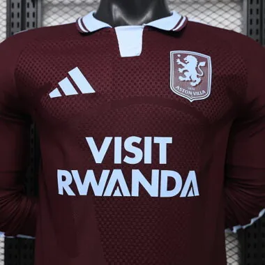 2026/27 Player Aston Villa casa kit a manica lunga maglia da calcio foto dell'album 12