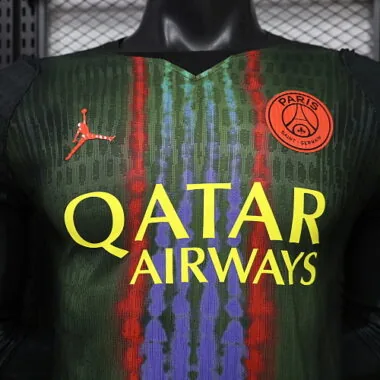 2026/27 Player PSG terceira visitante kit de manga comprida camisola de futebol foto do álbum 12